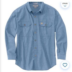 Carhartt Denim Blue Long Sleeve Shirt